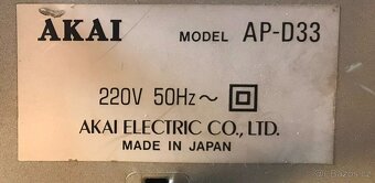 GRAMOFON AKAI AP-D33 (1982) PŘÍMÝ NÁHON - 7