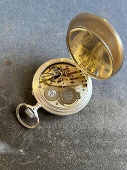 Pánské stříbrné kapení hodinky SCHAFFHAUSEN s černým číselní - 7