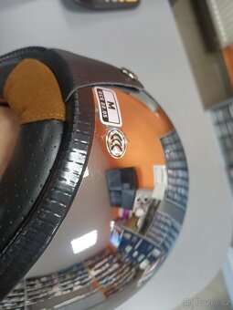 Prodám retro chrom helmu na moto NOVÁ - 7
