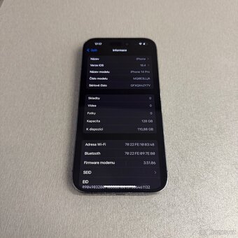 iPhone 14 Pro 128GB deep purple, pěkný stav, rok záruka - 7