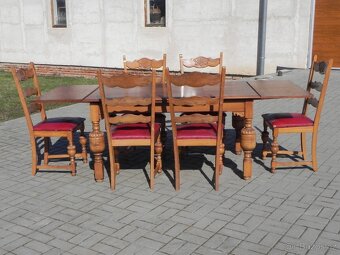 Rozkládací stůl + židle - 7