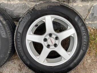 Alu kola 5x100 r15 pneu letni 195/65R15 - 7