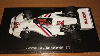 F1 Hesketh 308C #24 James Hunt 1975 Spark S2238 1:43 - 7