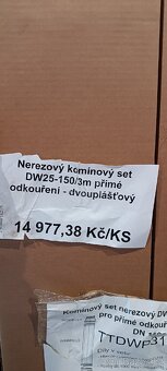 Nerezový komín NOVÝ dvouplášťový Almeva - 7