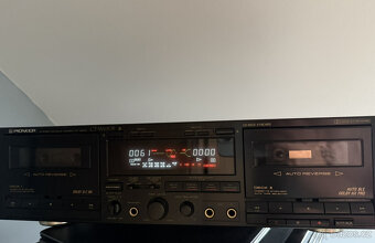 Pioneer Double Cassette Deck CT-W650R + kazety - 7