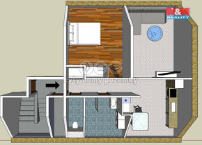 Pronájem bytu 2+1, 46 m2, Vémyslice (Znojmo) - 7