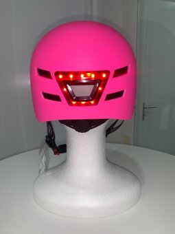 Bezpečnostní helma s LED růžová - 7