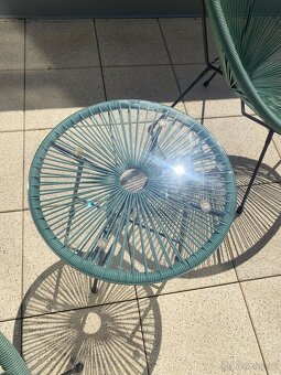Designove křesla a stolek na terasu ci balkon - 7