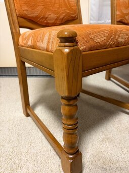 Rustikální jídelní stůl se židlemi - 7