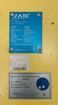 Horizontální lis - LUX - VMTEC - 7