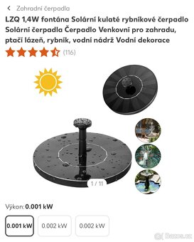 Solární fontána venkovní - 7