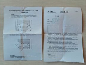 Elektrický vrátník - TESLA 4FP 111 05 - 7