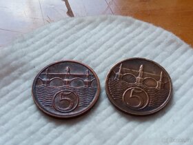SBÍRKOVÉ MINCE 5 HALÉŘE 1939 - 7
