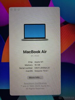 CTO Macbook Air 13” M1 16/256GB - 7