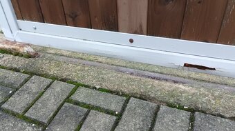 Kovová dvoukřídlá vrata, brána s dřevěnou výplní a pohonem - 7