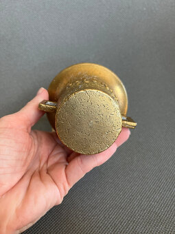 Malý mosazný hmoždíř 7.5 cm s tloukem - 7