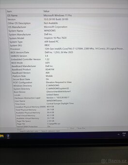 Dell Inspiron 16 Plus 7620 RTX 3050 Ti, i7-12700H, 40 GB RAM - 7
