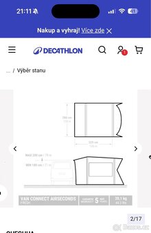 Předstan k dodávce zn. Decathlon nafukovací - 7