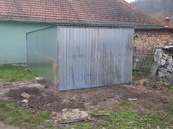 Plechové garáže 3x5m, 3x6, 4x5,4x6, 6x5, 6x6, 2 třida. ČR/SR - 7