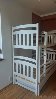 Patrová postel 200x90 s přistýlkou a 2 šuplíky - 7