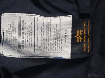 BUNDA PARKA M65 ALPHA INDUSTRIES XL/R ČERNÁ - 7