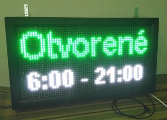 Světelná reklama programovatelná LED panel 105x40cm - 7