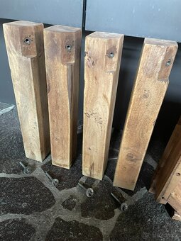 Dřevěná lavice masivní dřevo Sheesham - 7