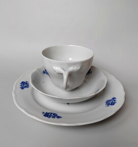 Starožitné porcelánové snídaňové trio Bavaria Porzellan 1918 - 7