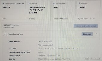 🖥️ Herní PC – i7 / RX 560 / 16 GB RAM / SSD / RGB – Fortnit - 7