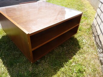 IKEA BOKSEL konferenční stolek na kolečkách 79x79 - 7