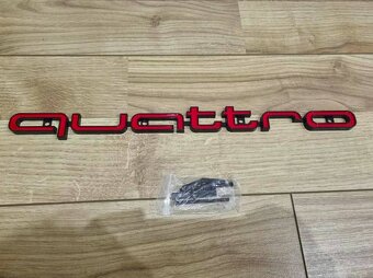 Audi QUATTRO NAPIS OZNACENIE LOGO DO MASKY - 7