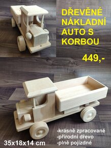 Dřevěný vlak, dřevěný vláček- více druhů - 7