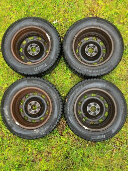 4ks Pneu Pirelli 195/65 R15 91T M+S včetně disků - 7