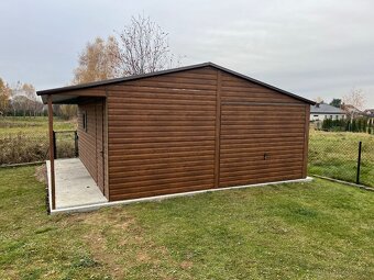 Plechová garáž 5,5x6m - 7