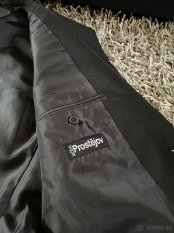 Pánský černý společenský oblek - 7