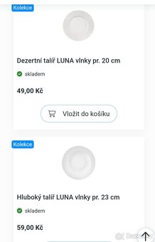 22 talířú za 150,- - 7