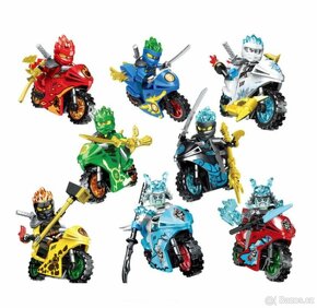 Figurky Ninjago - motorky (8ks) typ lego - nove - 7