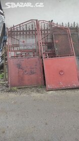Stará železná brána, dvoukřídlá brána, 200x230cm - 7