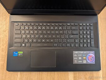 Herní notebook MSI Vector GP77; Intel i7, RTX 4070, 32GB - 7