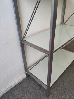 Skleněný interiérový regál 76x34 výška 170 cm - 7