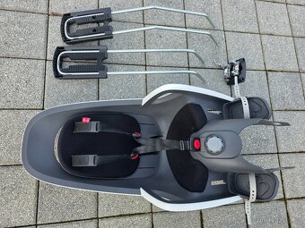 Dětská sedačka na kolo HAMAX CARESS WHITE + adaptér - 7