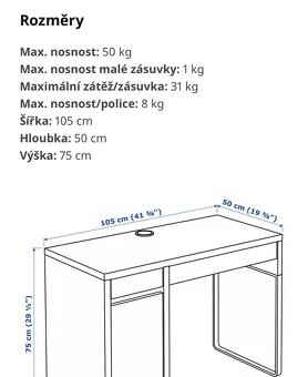 Psací stůl Micke - 7