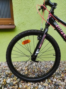 Značkové dětské kolo MAXBIKE 24" (černá/růžová)2 - 7