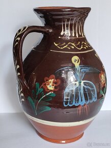 VELKÝ DŽBÁN, POZDIŠOVSKÁ KERAMIKA, značený, 28cm - 7