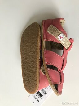 Sandále ef barefoot korálová v27 - 7