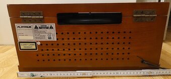 Retro dřevěný gramofon Platinum LC-6289 – rádio AM/FM, CD - 7