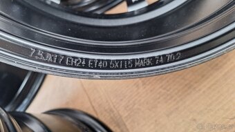 Alu kola Opel 17" 5x115 7,5J ET40 Astra Zafira Insignia nov - 7