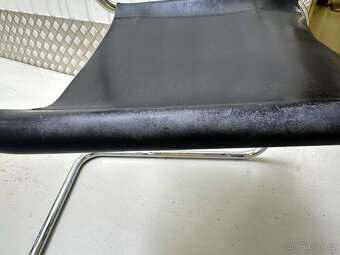 7 x Thonet S33 Konzolová židle Bauhaus Classic Kůže černá - 7