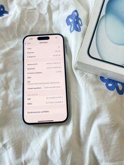 iPhone 15 modrý 128 GB - BEZ MOŽNOSTI SIM KARTY - 7