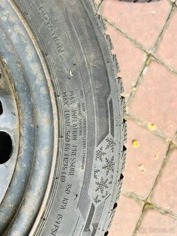 4x Plechové disky R15, 5x100, zimní pneumatiky - 7